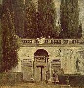 Diego Velazquez Im Garten der Villa Medici in Rom oil painting reproduction